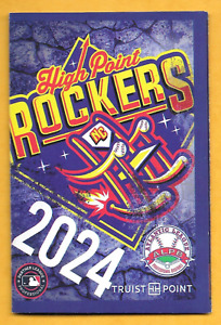 2024 High Point Rockers Baseball Pocket Schedule (Atlantic League)