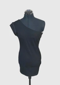 Saxx Top Women Small Off Shoulder Bodycon Blouse Black Trimming - Picture 1 of 13