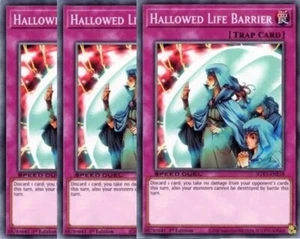 Yugioh - Geheiligte Lebensbarriere x 3 - 1. Auflage NM - Kostenlose Holografische Karte - Bild 1 von 1