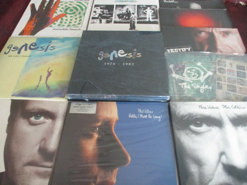 GENESIS VERIFIED 1976-82 RARE BOX SET + GENESIS BONUS LP'S +COLLINS SOLO LP SET - Image 1 of 1