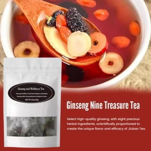 Ginseng Nine Treasure Tea-Ginseng and Wolfberry Tea NET WT 4.23oz(120g) Best. - Imagen 1 de 15