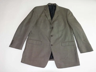 Van Heusen Men's Sport Coat Size 46 Long Brown 3 Button Blazer Suit Jacket 46L - Image 1 of 4