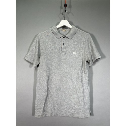 Polo Burberry grigia con colletto