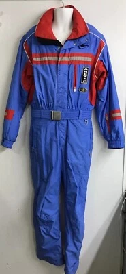 Bogner Men’s Ski One Piece Ski Suit Blue And Red Arctic Size 38/S - Image 1 of 4