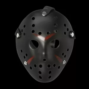 Adults Black Halloween Hockey Style Hacker Horror Hockey Face Masks Halloween UK - Picture 1 of 9