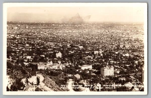 Los Angeles and Hollywood from the Hollywood Hills California RPPC - Picture 1 of 2