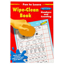 Fun To Learn Wipe Clean Book Numbers & Counting - Children Educational Book