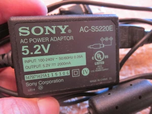 Genuine Sony 5.2V 2A AC Adapter Charger for Reader Digital Books model AC-S5220E - Picture 1 of 2