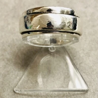 Esprit 925/- Silber Bandrind, Ringgröße 57, 9 mm breit, guter Zustand - Bild 1 von 2