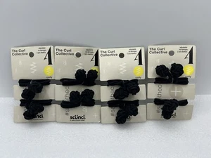 Scunci The Curl Collective (4-pack) Adjustable No Damage 2 pcs Elastic Hair Ties - Picture 1 of 2