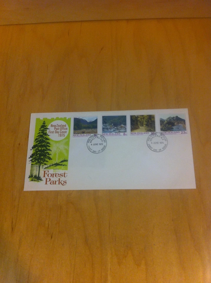 New Zealand 1975 Forest Park Scenes June 4 1975 FDC First Day Cover ~F1-L55 * - Image 1 of 1