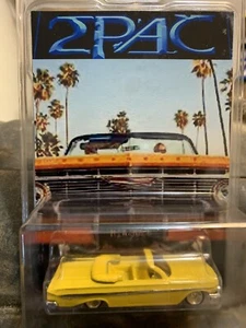 CUSTOM Hot Wheels Impala Tupac Revell Dayton Real Riders on Custom Card - Picture 1 of 1