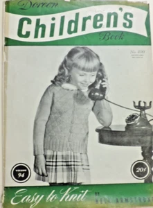 Vintage Doreen Book #400 Kinder leicht zu stricken 9 Pullover Designs 15 Teile 1947 - Bild 1 von 7