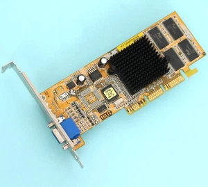 ASUS V7100PRO64 Nvidia GeForce2MX Geforce 2MX 64MB AGP With Passive Cooling VGA - Picture 1 of 4