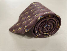 Jos A Bank Men's Purple Geometric Silk Tie $98