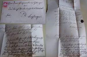 Lettera BOPFINGEN 1885 per Zoltingen wg. Eredità MAEHRLE; risposta sindaco - Foto 1 di 10