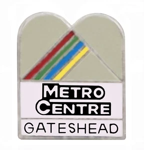 Gateshead Metro Centre Logo Tyne and Wear Small Pin Badge - Picture 1 of 3