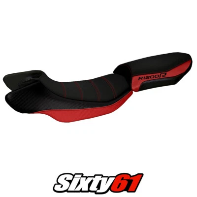 Cubierta de asiento BMW R1200R 2015 2016 2017 2018 Tappezzeria Comfort rojo negro Foto 1 de 4