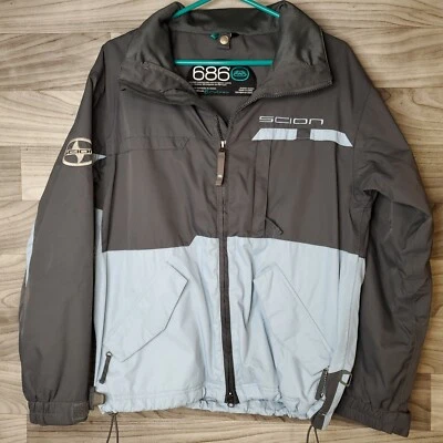 686 x Scion Women's Zip Up Jacket Two Tone Gray Blue Size Medium - Image 1 of 4