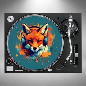 Fox Slipmats 12" Turntable Vinyl Pair or Single *Posted In Cardboard* - Picture 1 of 5