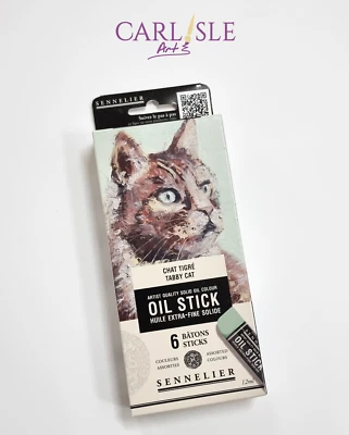 Sennelier Oil Stick Mini Set of 6 - Tabby Cat - Image 1 of 4