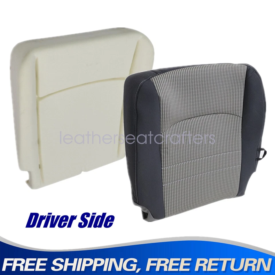 Fits 2009-2012 Dodge Ram 1500 2500 3500 Driver Bottom Seat Cover & Foam Cushion Foto 1 de 4