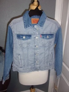 Levi's Kids Girl's Blue Denim Jean Jacket MSRP $64 Size Medium - Picture 1 of 2