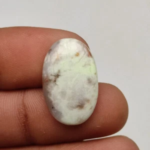 Gelber Zitronenchrysopras Cabochon Designer Chrysopras poliert Edelstein M6818 - Bild 1 von 5