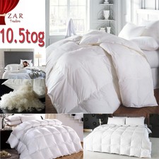 LUXURY HOTEL QUALITY DUCK FEATHER & DOWN WARM DUVETS QUILT ALL SIZES  10.5 TOG