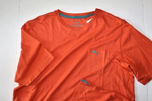 Tommy Bahama T Tee Shirt Bali Skyline Crew Neck Marlin Ember Orange SS Medium M - Picture 1 of 3
