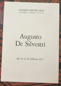 AUGUSTO DE SILVESTRI, Exposición de Arte, Invitación, 1975 - Imagen 1 de 4