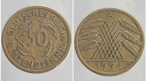 ALLEMAGNE 50 PFENNIG 1924 A Germany Deutchland - Picture 1 of 1