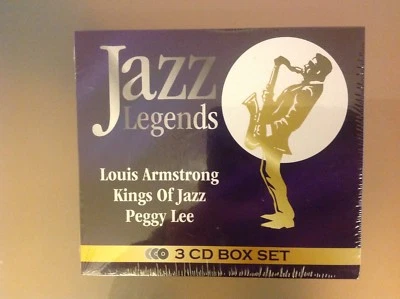 🆕 JAZZ LEGENDS CD - LOUIS ARMSTRONG / KINGS OF JAZZ / PEGGY LEE - 3 DISC - NEW  - Image 1 of 2