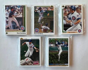 Chicago Cubs 1989-93 Upper Deck Team Set Lot (5 sets w/4 HOFers incl Sandberg) - Picture 1 of 1