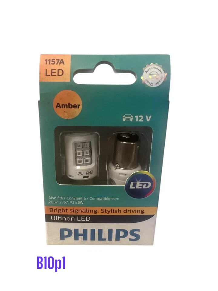 Philips 1157 ULTINON Turn Signal LED Bulbs AMBER | 1157AULAX2 | Pack of 2 new - Image 1 of 1