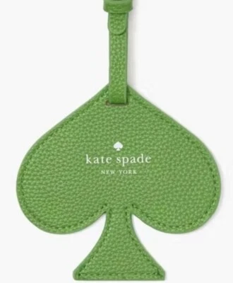 kate spade Unisex Kelly Green Spade Shaped Luggage Purse Bag Tote Clutch Tag - Image 1 of 4
