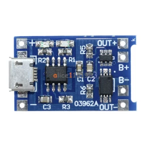 2PCS 5V Micro USB 1A 18650 Li-ion Battery Charging Board Charger Module - Picture 1 of 9
