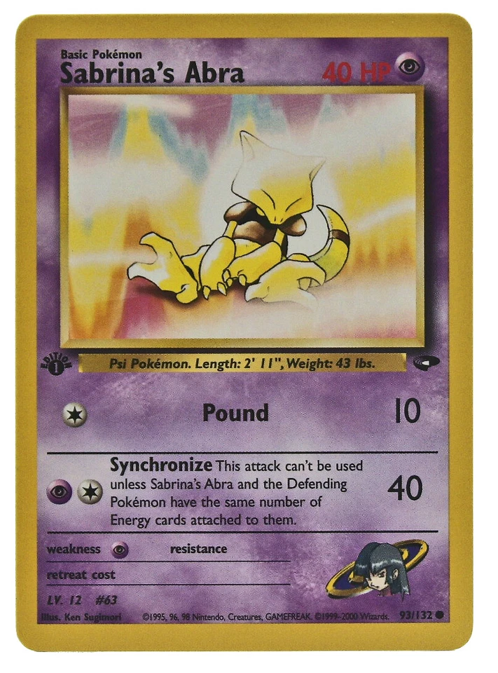 Sabrina's Abra 93/132 Gym Challenge Regular