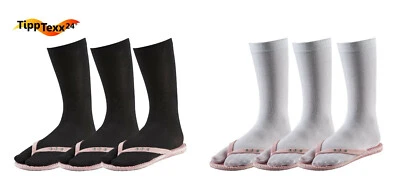 3-9 Paar Bambus Viskose Zwei-Zehen-Socken Antiloch-Garantie softe Samurai Socken - Bild 1 von 4