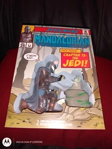 HALLMARK WALMART ONLY STAR WARS THE MANDALORIAN & GROGU COMIC BOX ORNAMENT SET - Picture 1 of 3