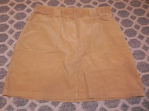 EUC  Talbots Kids Tan Corduroy Skirt Size 20 Fine Wale EUC - Picture 1 of 3
