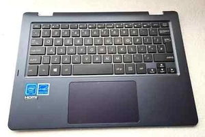 Asus Vivobook TP202N TP202NA Apoyamanos Reino Unido Teclado Panel Táctil Estuche Superior AZUL - Imagen 1 de 2