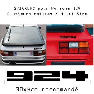 Sticker Porsche 924 Plusieurs tailles plusieurs couleurs - Foto 1 di 8