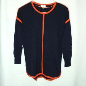 Maglione maglia rayon Crown & Ivy manica 3/4 leggero oversize relaxed donna XS - Foto 1 di 4