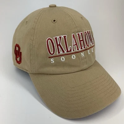 Gorra de béisbol Oklahoma Sooners Hat OU Tan '47 ajustable Snapback OSFA Foto 1 de 4
