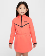 Nike Tech Fleece Dress Magic Ember 36M883-N5L Little Kids' Girls Size 6X