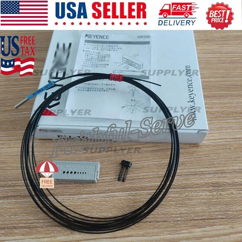 Fiber Optic Sensor Equipped Without Lens For KEYENCE FU-10 FU10 - Image 1 of 4