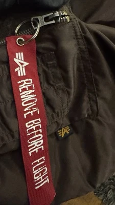 Alpha Industries MA-1 Flyer Cremallera Reversible Naranja Chaqueta Bomber Para Hombre Grande Foto 1 de 4