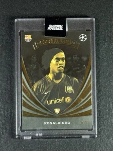 2024 Topps Total Football Ronaldinho Eternal Gold #3/10 Barcelona - Picture 1 of 4