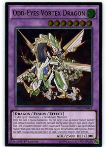 Odd-Eyes Vortex Dragon - DOCS-EN045 - Ultimate Rare - 1st Edition LP Yugioh Dime - Picture 1 of 1